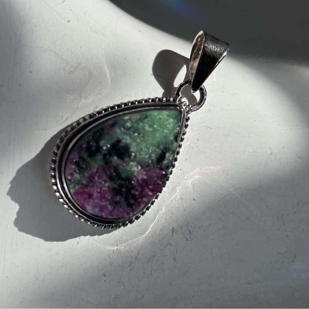 Ruby Zoisite Pendant - image 4